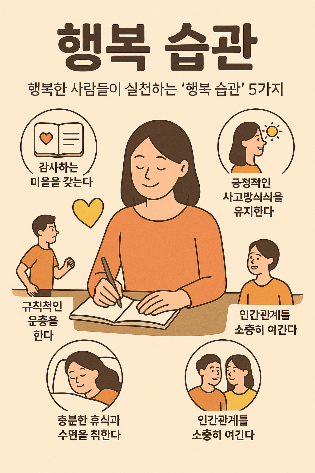 행복한 사람들의 비밀: ‘행복 습관’ 5가지