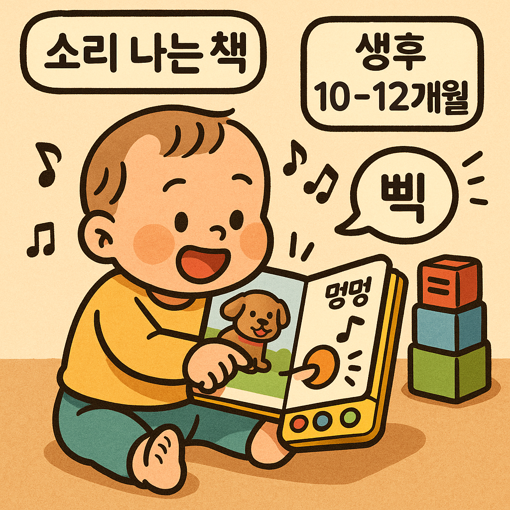 생후 10~12개월 아기에게 추천하는 ‘소리 나는 책’ 장난감
