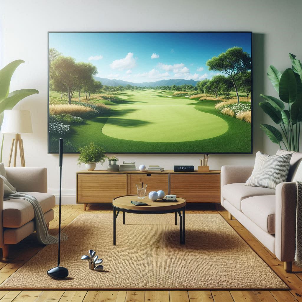 스크린골프장 배경