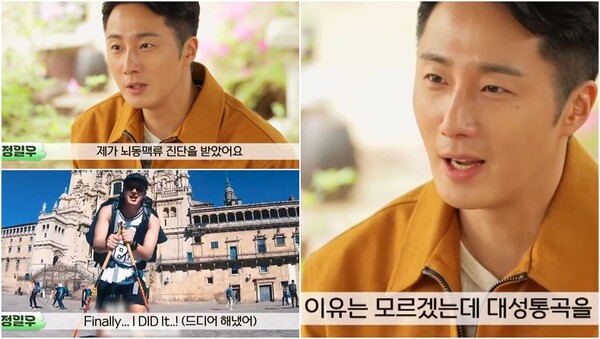 정일우 뇌동맥류 고백