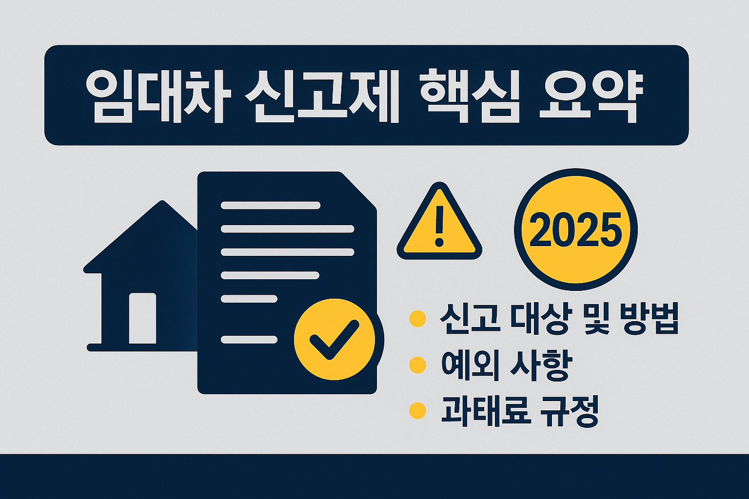 임대차 계약 신고제에 대한 핵심 정보 제공용 이미지