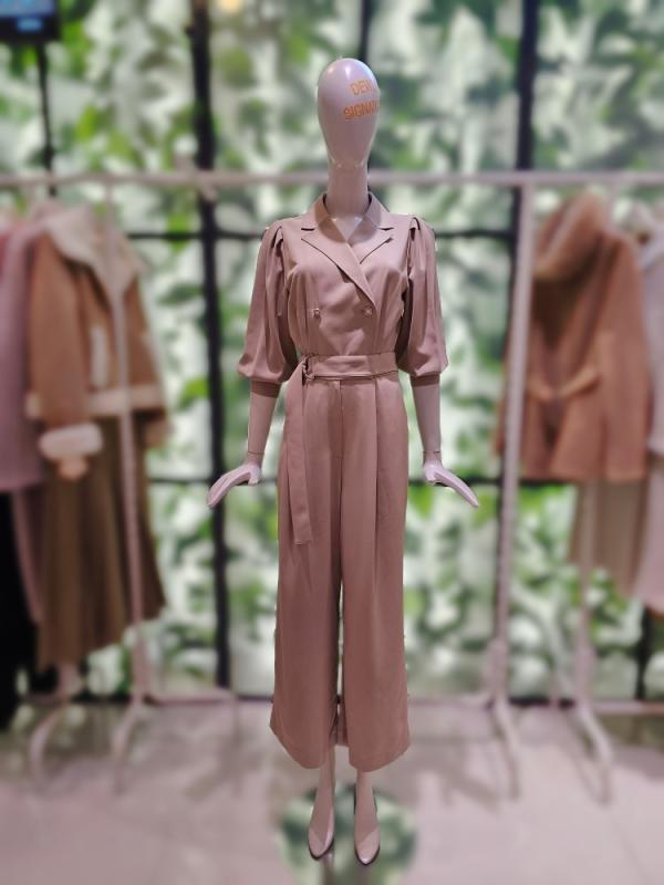 듀엘 허리밴딩 와이드 점프슈트 L231PSE017