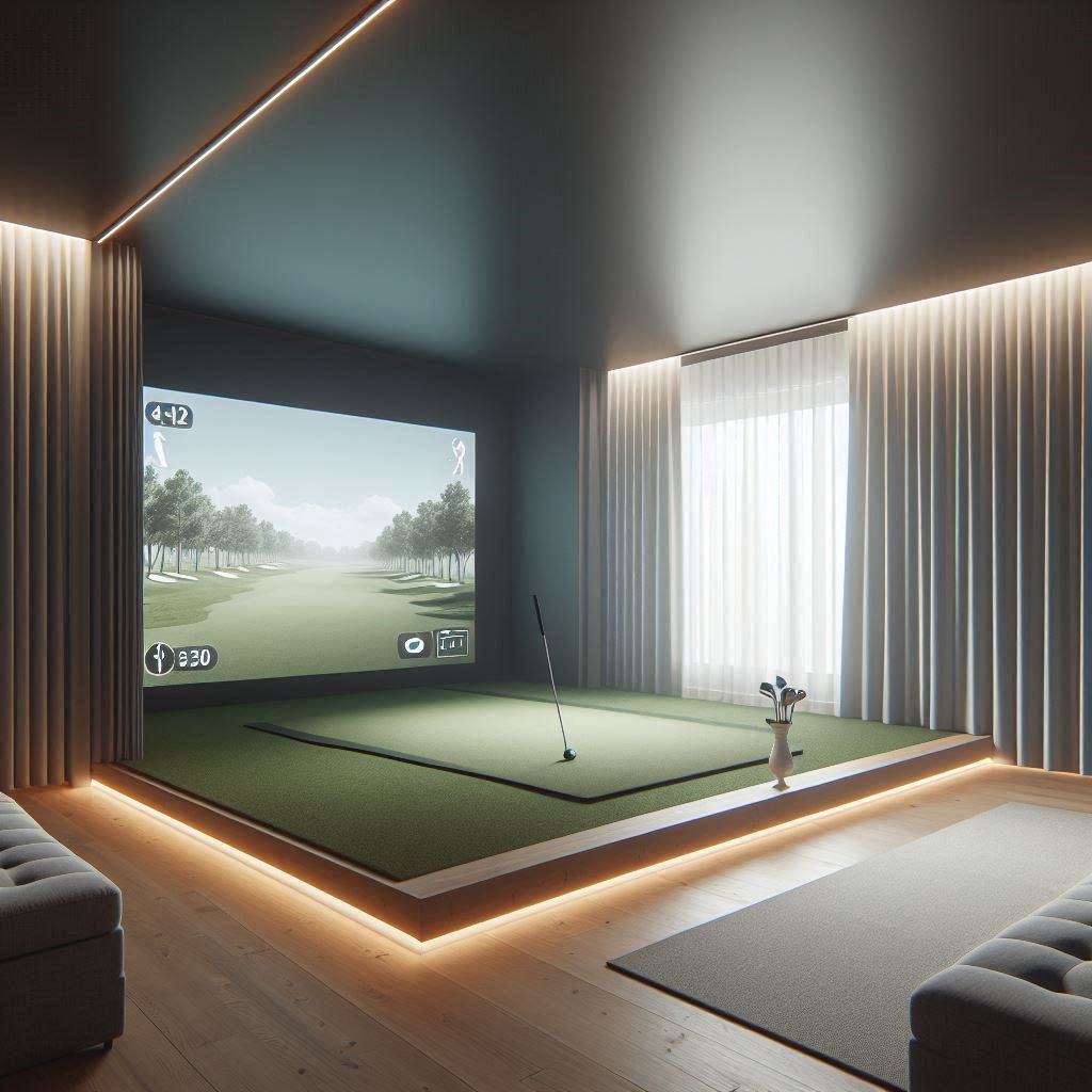 스크린골프장 배경