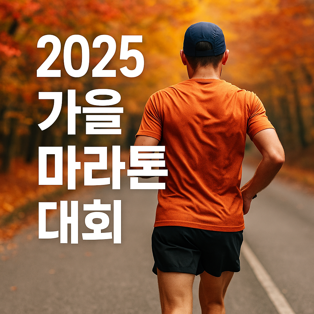 2025 가을 전국 지역별 마라톤 대회 일정 및 참가 꿀팁