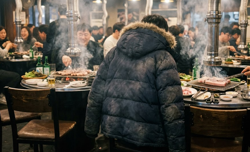 회식 후 겉옷에 밴 삼겹살 냄새, 스타일러 없이 '세탁소 비닐+드라이어' 5분 탈취법