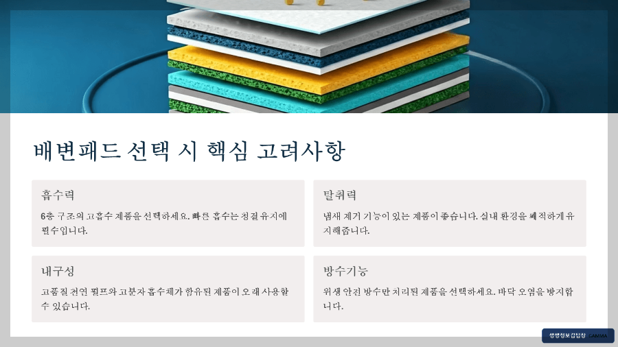 강아지 실내 배변패드 고르는 법