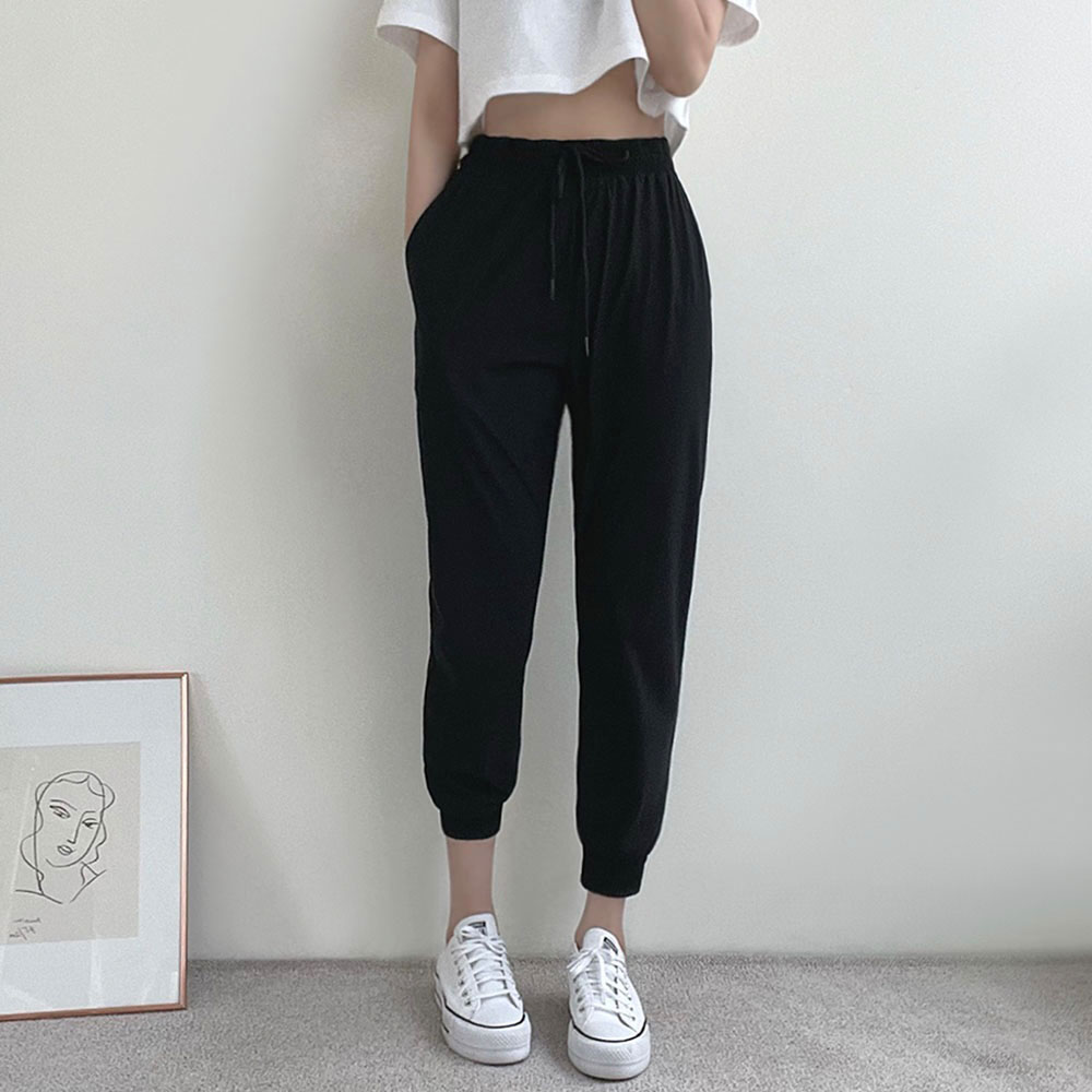 여름 조커팬츠 밴딩 스판 아이스 쿨 조거 팬츠 찰랑 냉장고 바지 빅사이즈