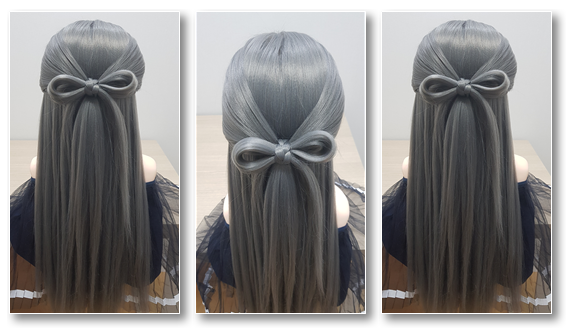 리본머리 헤어스타일