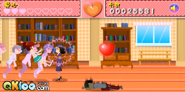 도서관-직원과-충돌하여-넘어지는-화면