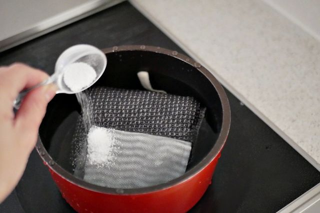 행주 삶는 방법, 과탄산소다, 팁줌