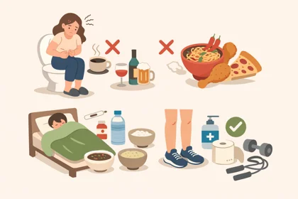 급성 설사를 멎게 하려면 피해야 할 행동과 기본 관리 방법9