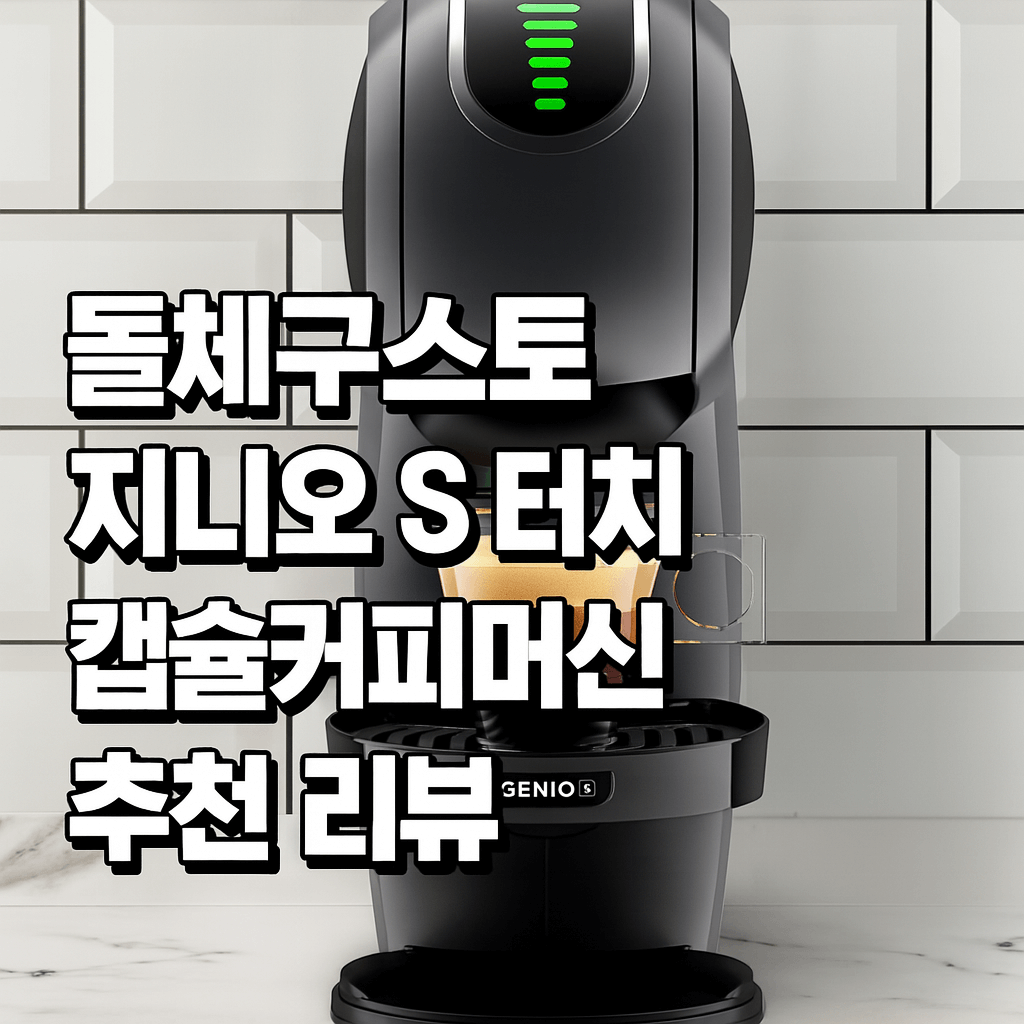 돌체구스토 지니오 S 터치 캡슐커피머신 추천 리뷰 썸네일