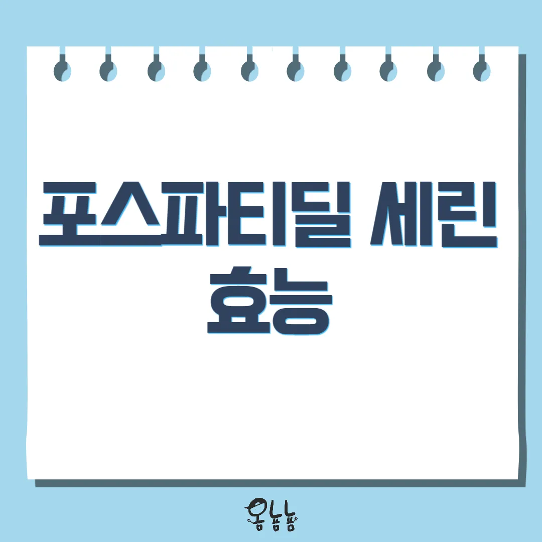 포스파티딜 세린 효능