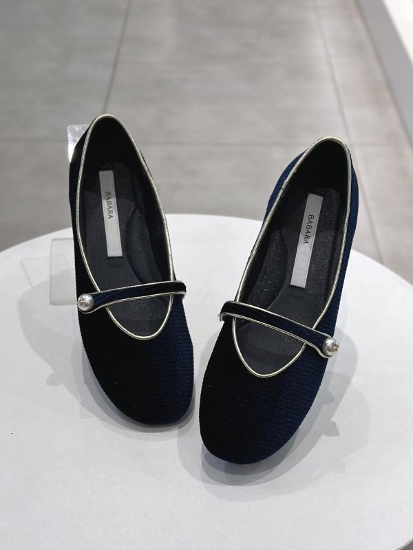 BABARA 바바라BABARA 코듀로이 벨벳 메리제인 플랫슈즈 3컬러 BBF538