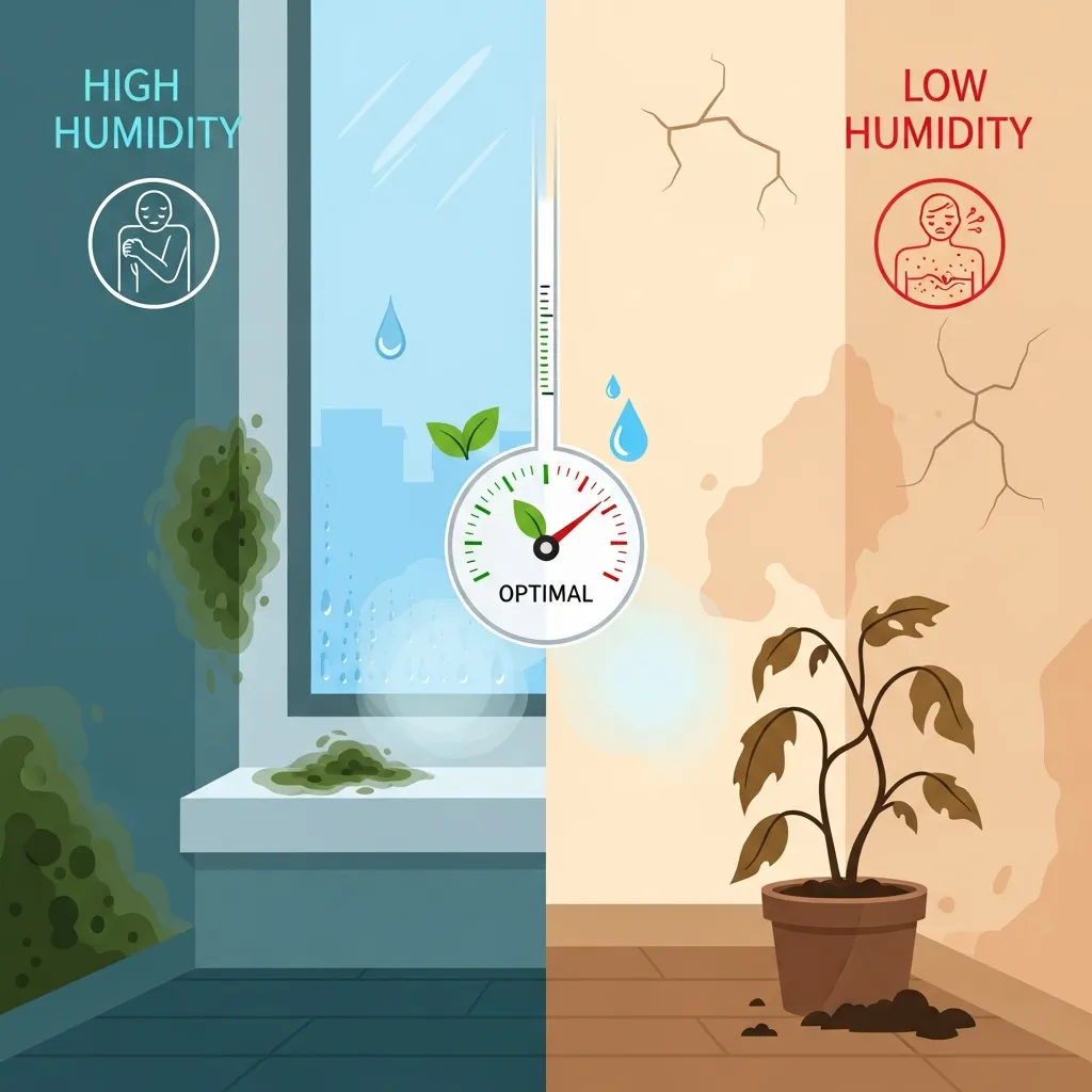 습도 균형 잡힌 실내 환경