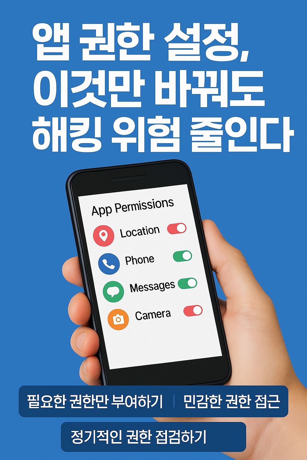 앱 권한 설정, 이것만 바꿔도 해킹 위험 줄인다