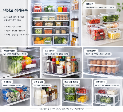 냉장고 정리용품 써보니, 보기만 깔끔한 것보다 중요한 기준
