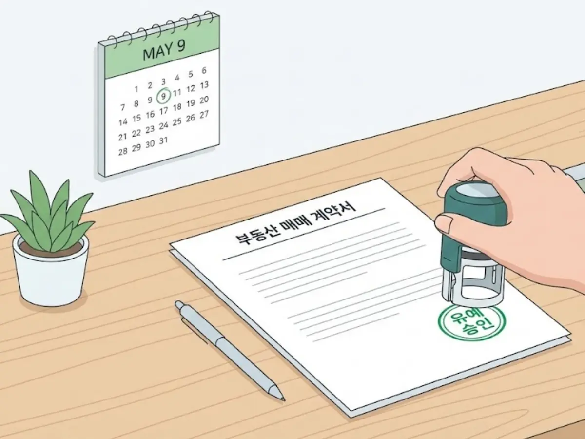 5월 9일 양도세 중과 종료 못 박았다... 단, 5월 9일 계약분은 구제