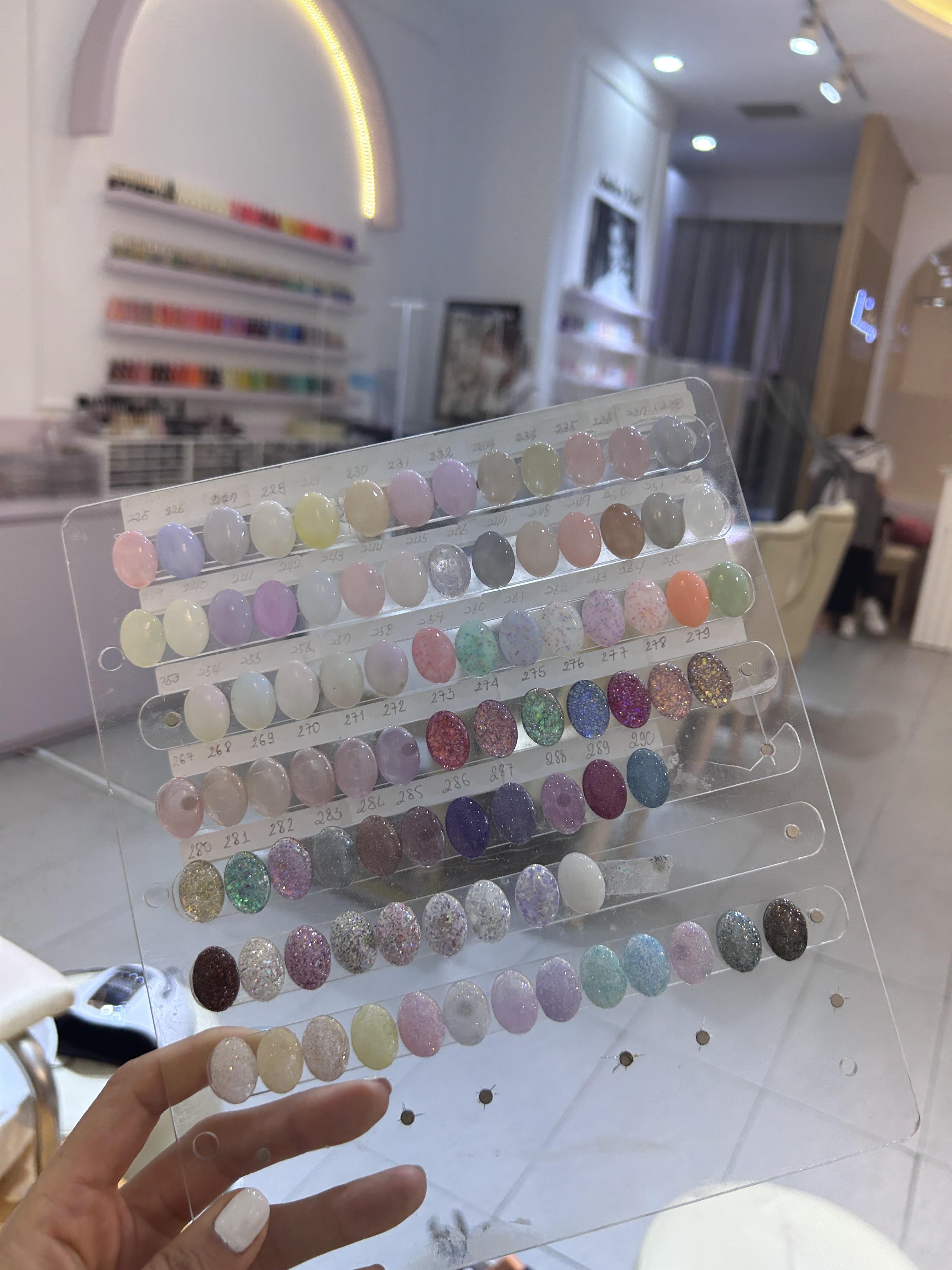 베트남 나트랑 오드리 네일샵 컬러차트