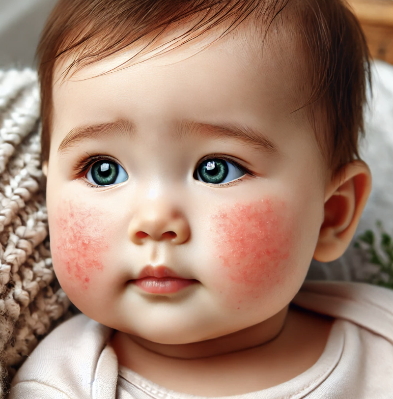아기 아토피 이미지