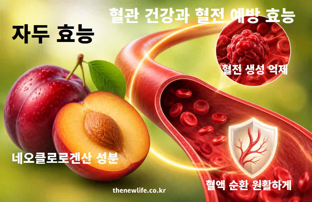 자두 효능 혈관 건강 혈전 예방