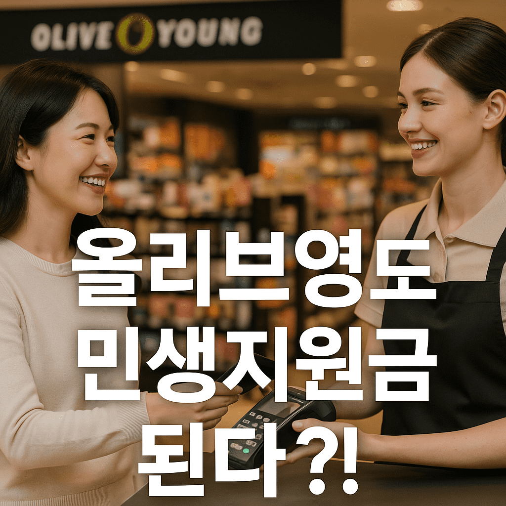 2025 민생지원금 사용 가능한 올리브영 매장 정리