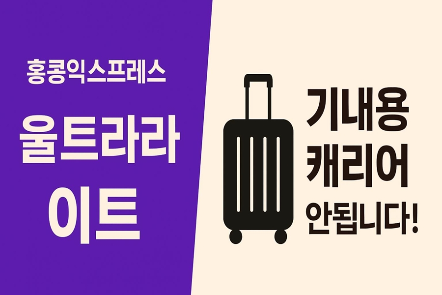 홍콩익스프레스 기내용 수화물