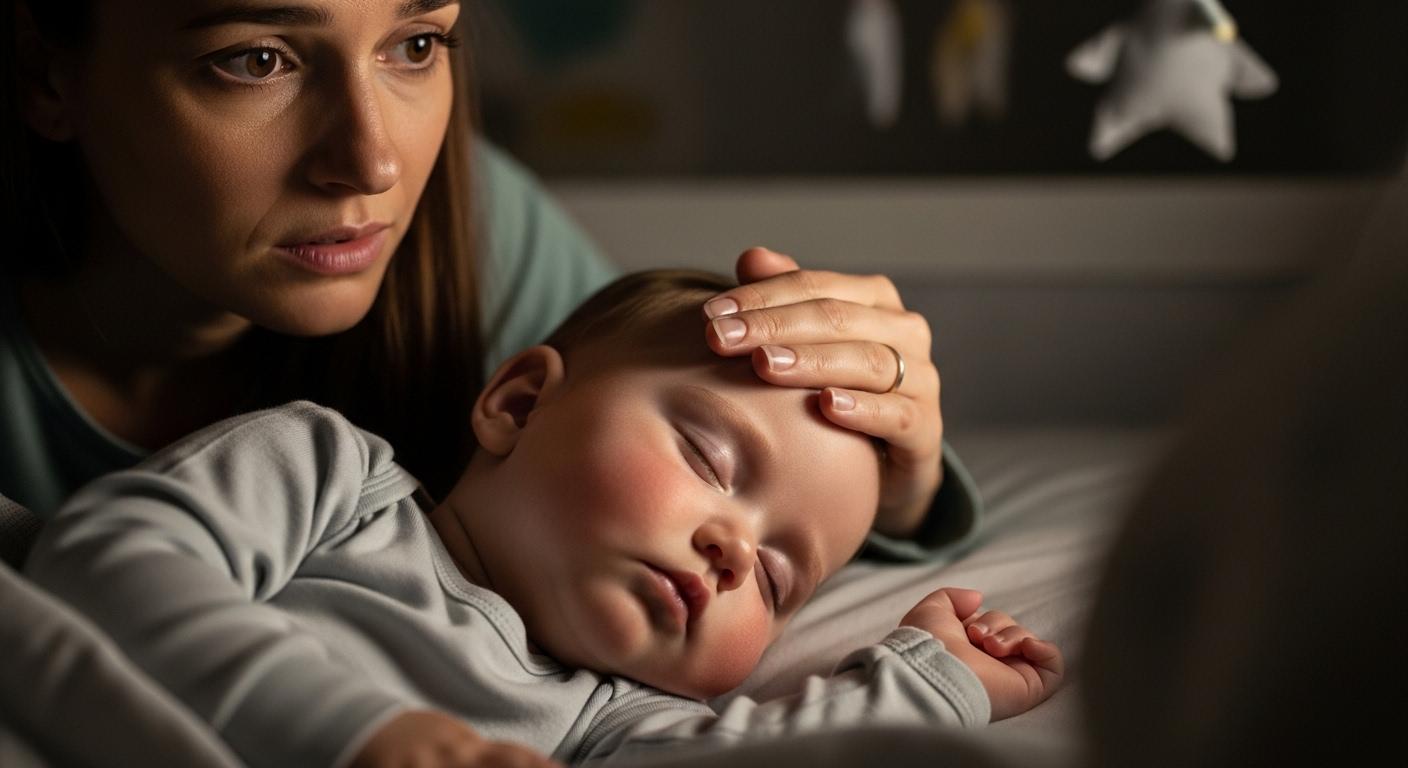 아기 열 병원 방문 시기