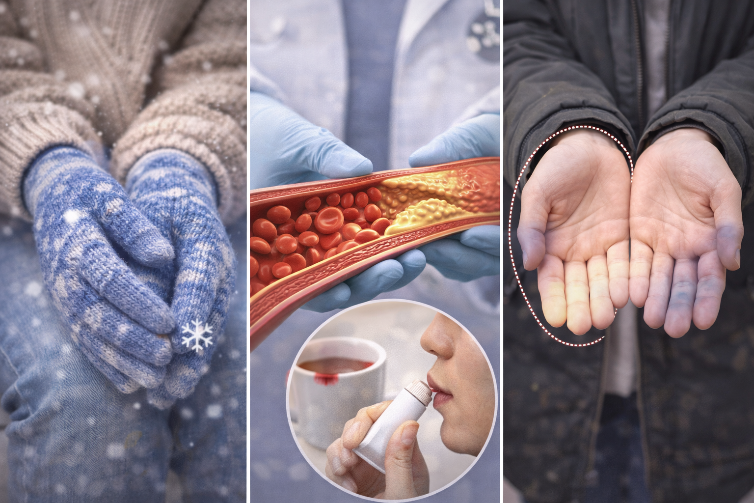 손발이 차가운 이유, 체질일까 혈관일까? 손발냉증,레이노 차이 한눈에 정리 관련 사진
