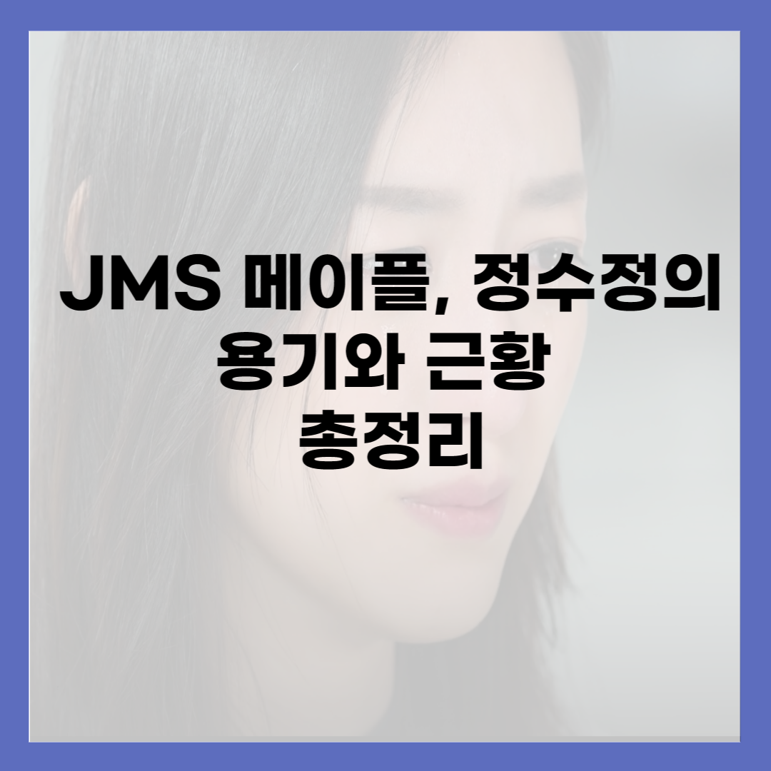 JMS-메이플-용기와-근황