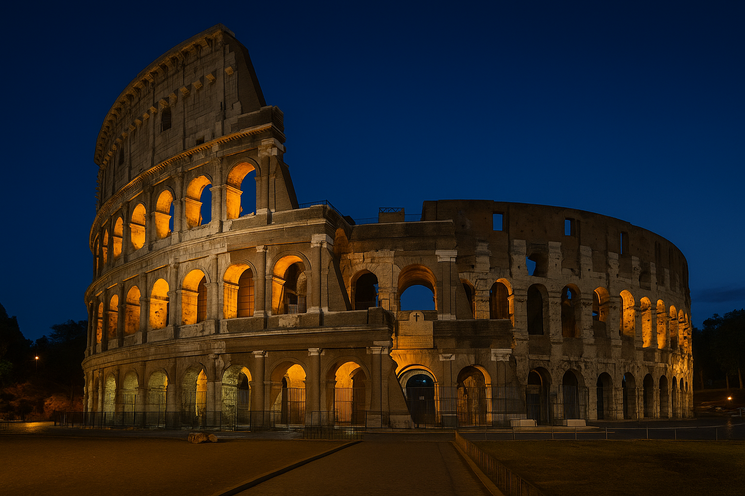 이탈리아 로마 콜로세움 야경