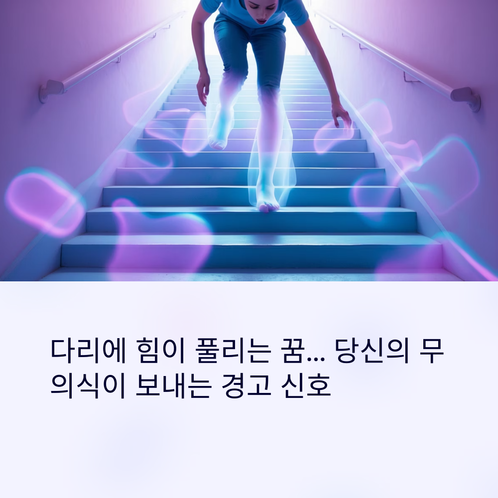 다리에 힘이 풀리는 꿈