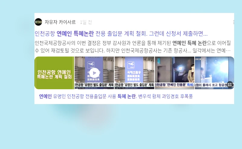 연예인 특혜 논란_1_subsection