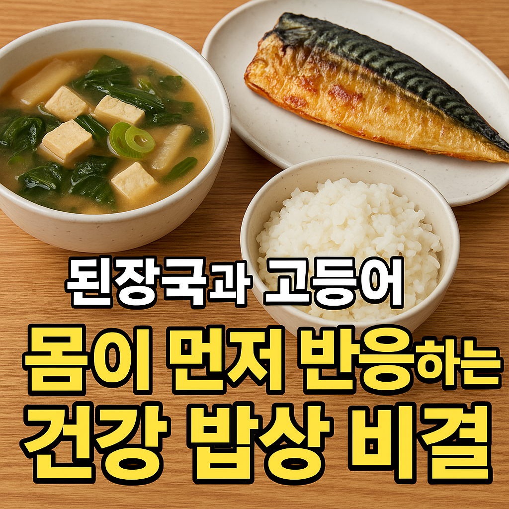 된장국과 고등어