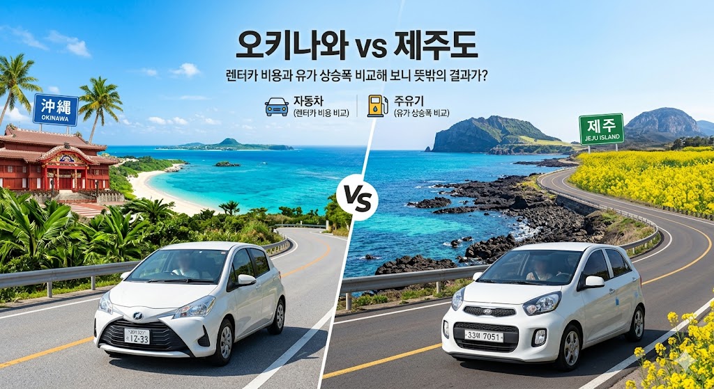 오키나와 vs 제주도: 렌터카 비용