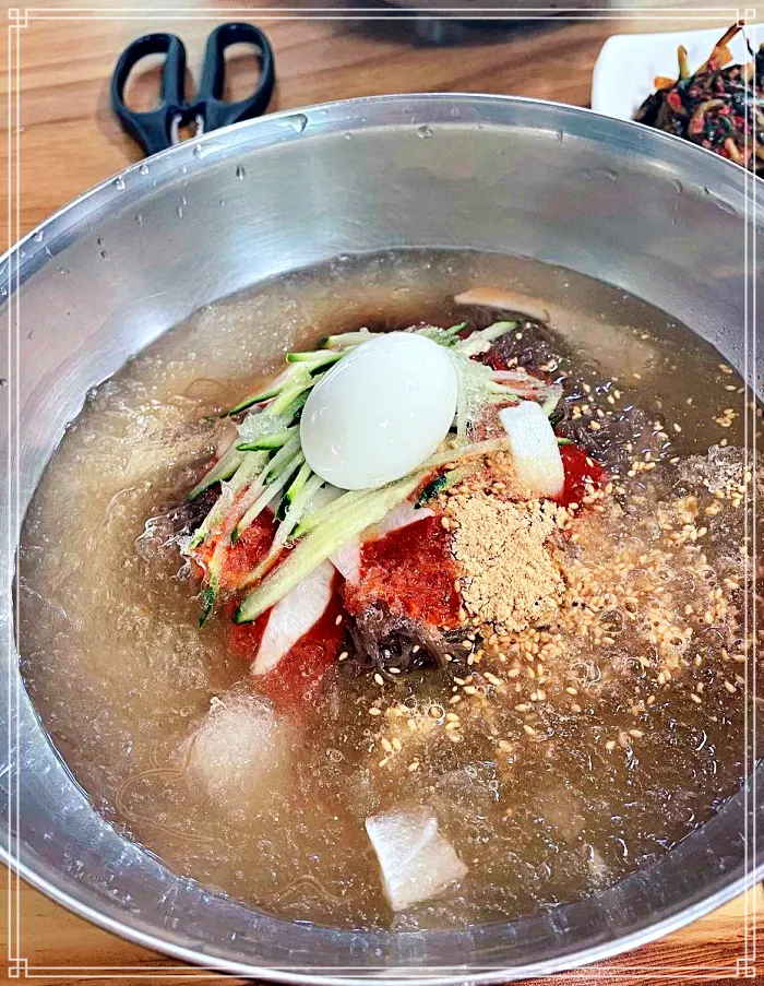 인천 화평동 맛집 수박냉면, 세숫대야 냉면