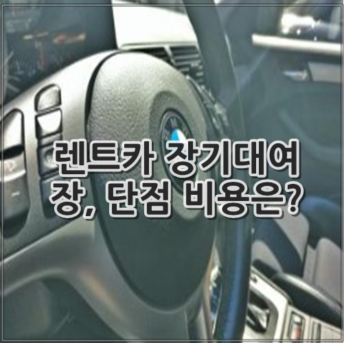 렌트카 장기대여 장, 단점 비용은?