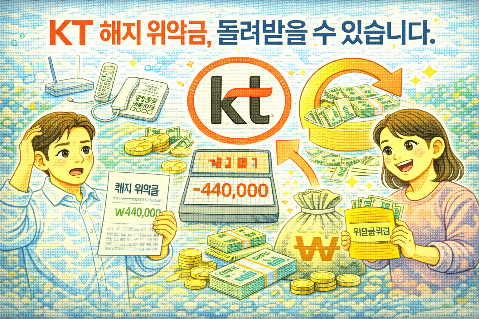 KT위약금 관련 사진첨부