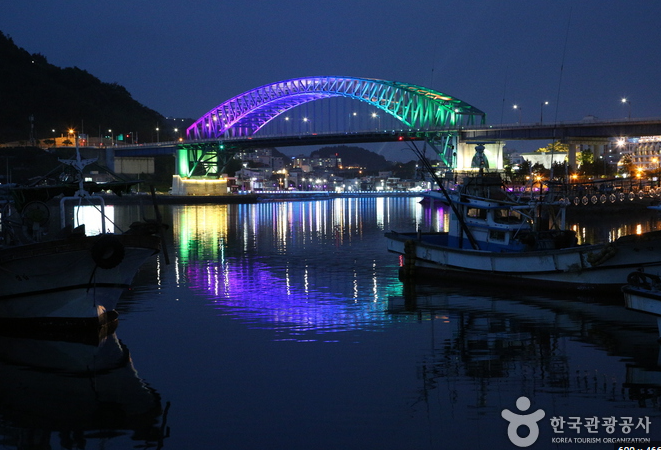 통영운하 야간사진 _ 관광공사