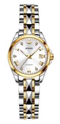 OUPINKE 여성 시계 명품 여성 시계 손목시계 페미닌 세라믹밴드 여성 메탈 손목시계