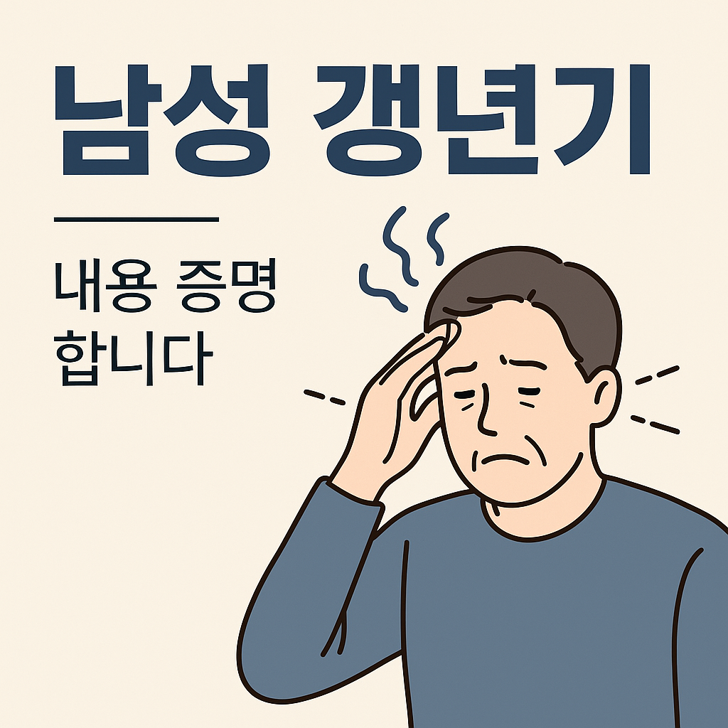 남성 갱년기 신호와 관리법