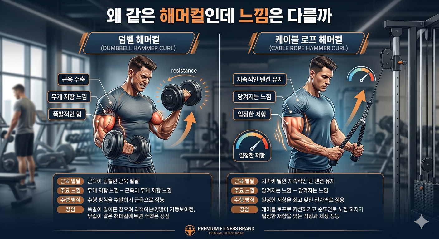 왜 같은 해머컬인데 느낌은 다를까
