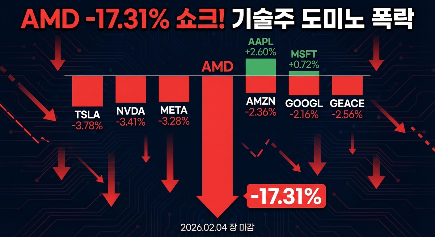 미국 기술주 급락