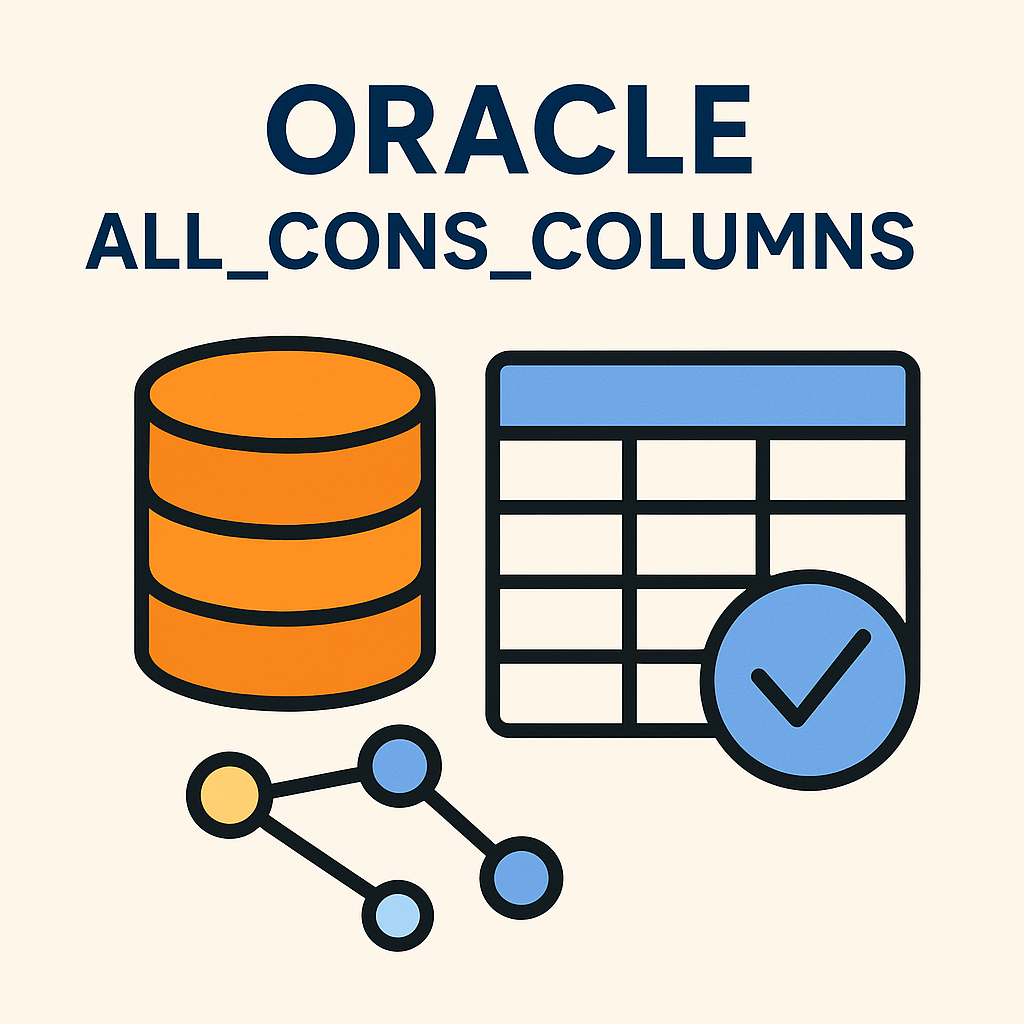 오라클 ALL_CONS_COLUMNS 뷰 완벽 이해 : 제약조건 컬럼 추적하기