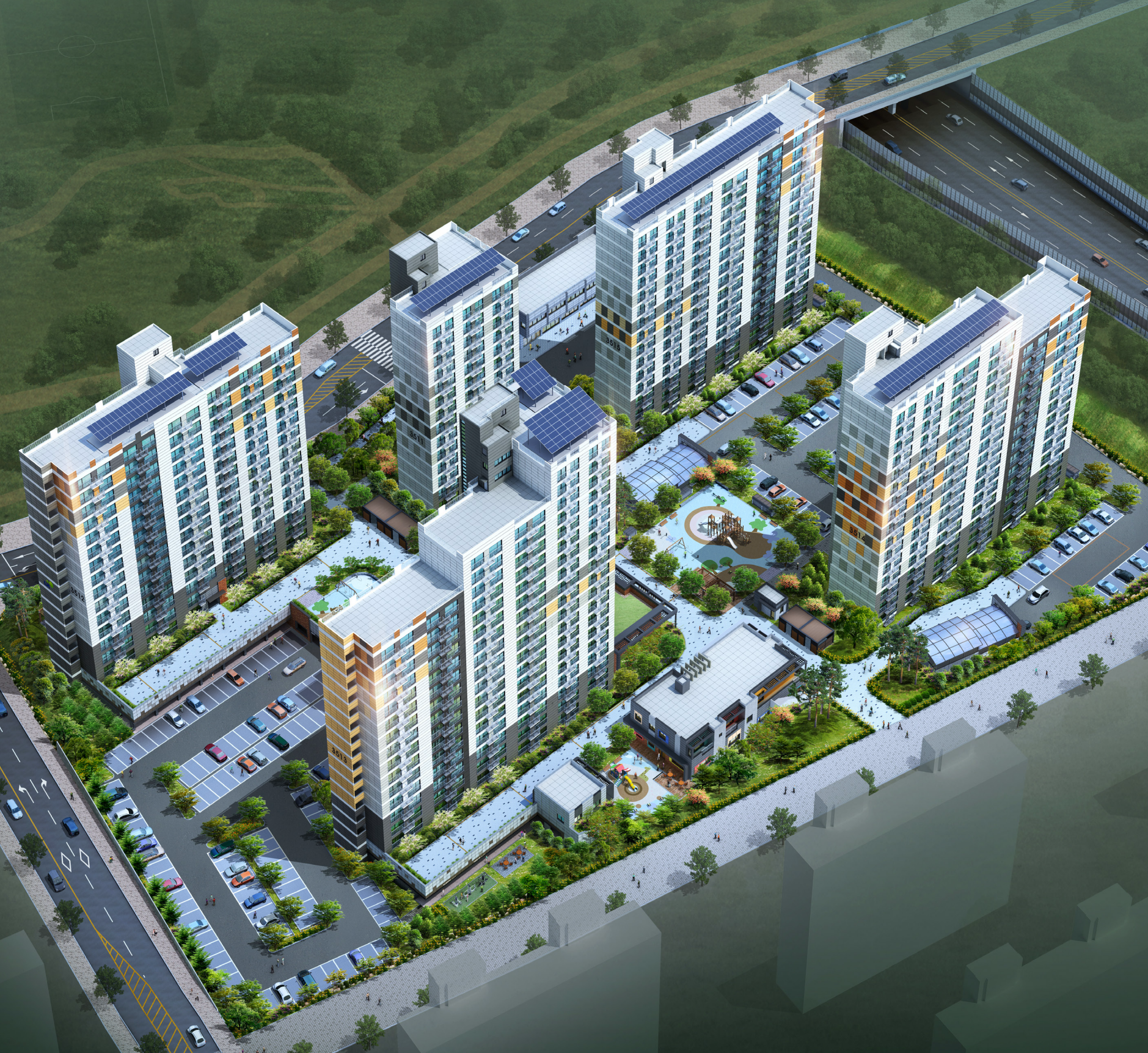 동탄2 LH 35단지 아파트 조감도