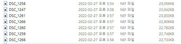 jpeg와 raw파일 장단점