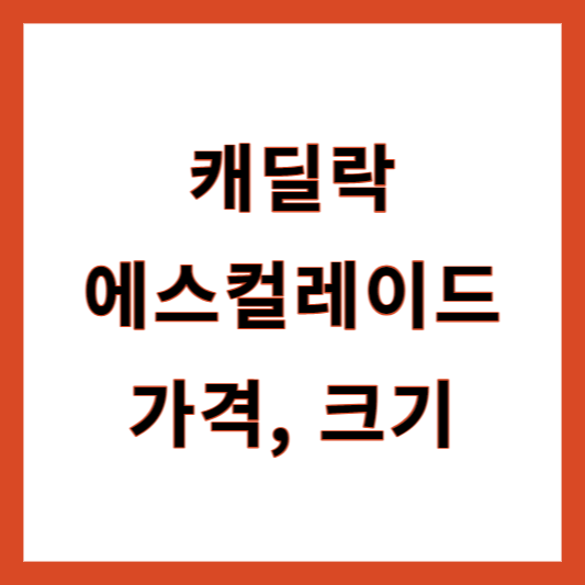 케딜락 에스컬레이드