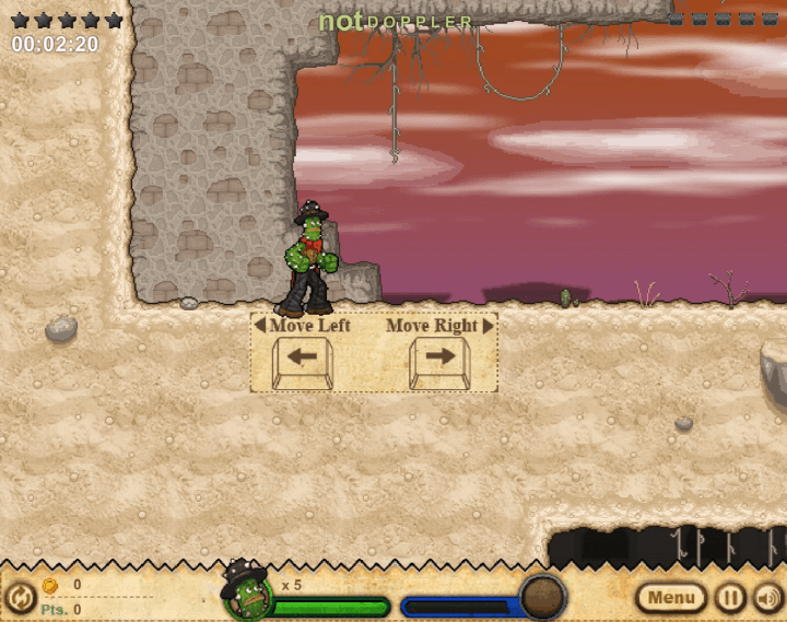 캑터스-맥코이2-선인장-플래시게임-시작-화면