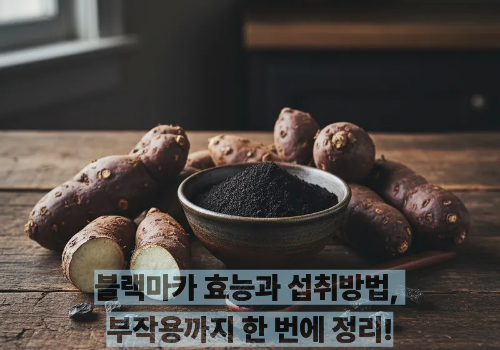 블랙마카 효능과 섭취방법, 부작용까지 한 번에 정리!