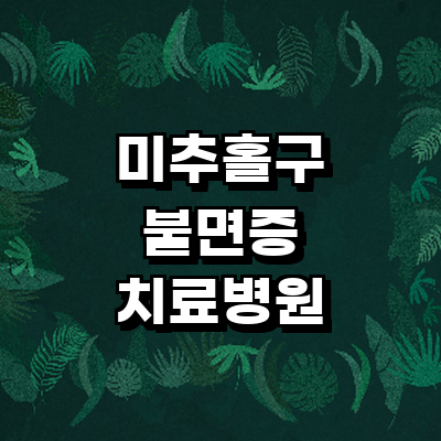 인천 미추홀구 불면증